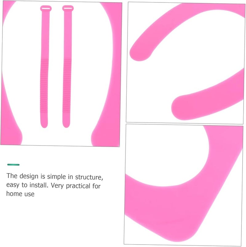 غطاء مقعد مرحاض من السيليكون البنفسجي القابل لإعادة الاستخدام والقابل للغسل والناعم والمريح للسيدات المسنات - Image 5